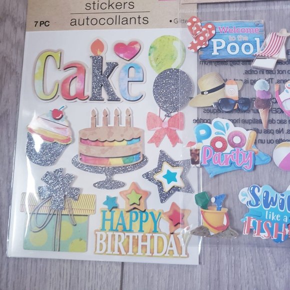 Sticker set of 11 for scrapbooking. 10 set of Crafter square & happy planner - Picture 5 of 5